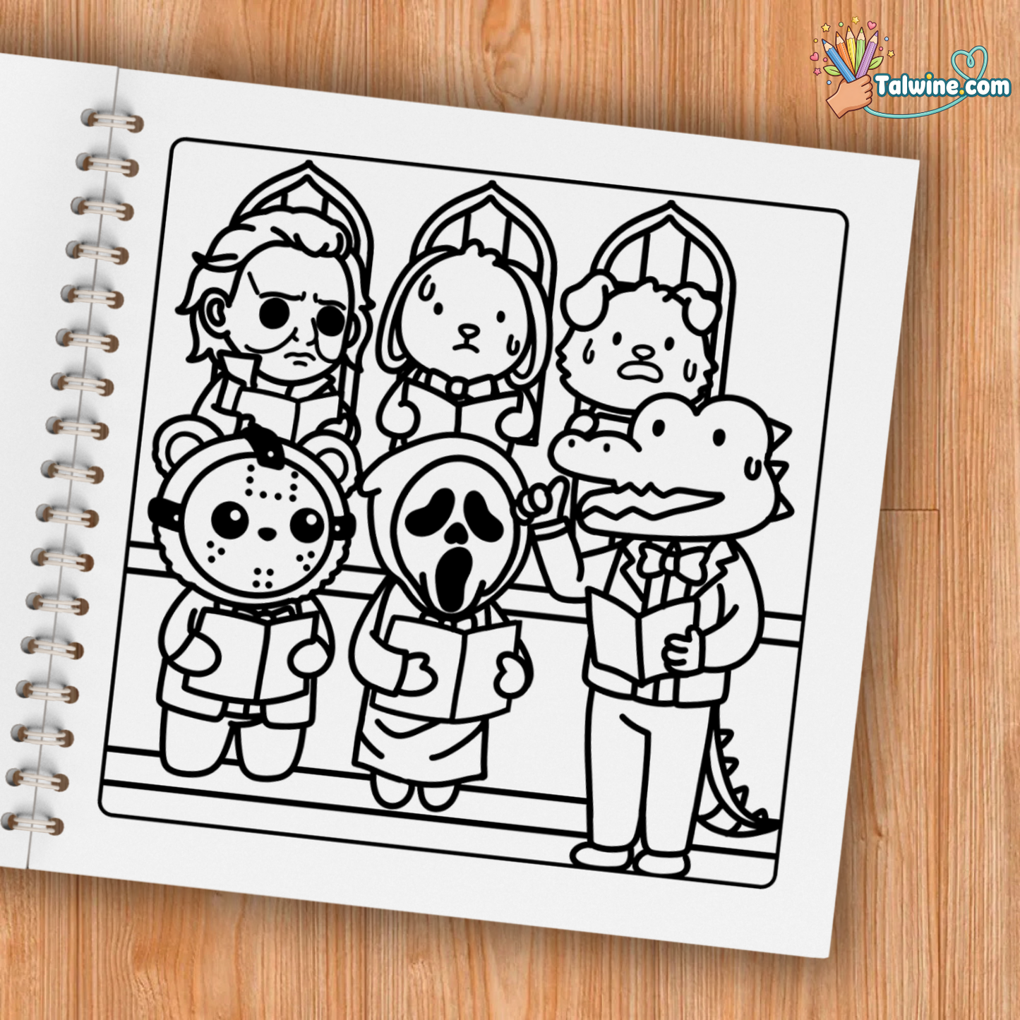 Cutest Serial Killers Coloring Book