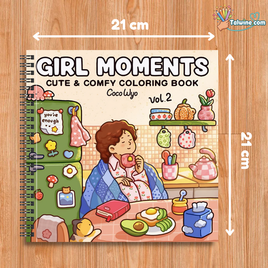 Girl Moments: Vol. 2 Coloring Book for Adults and Teens