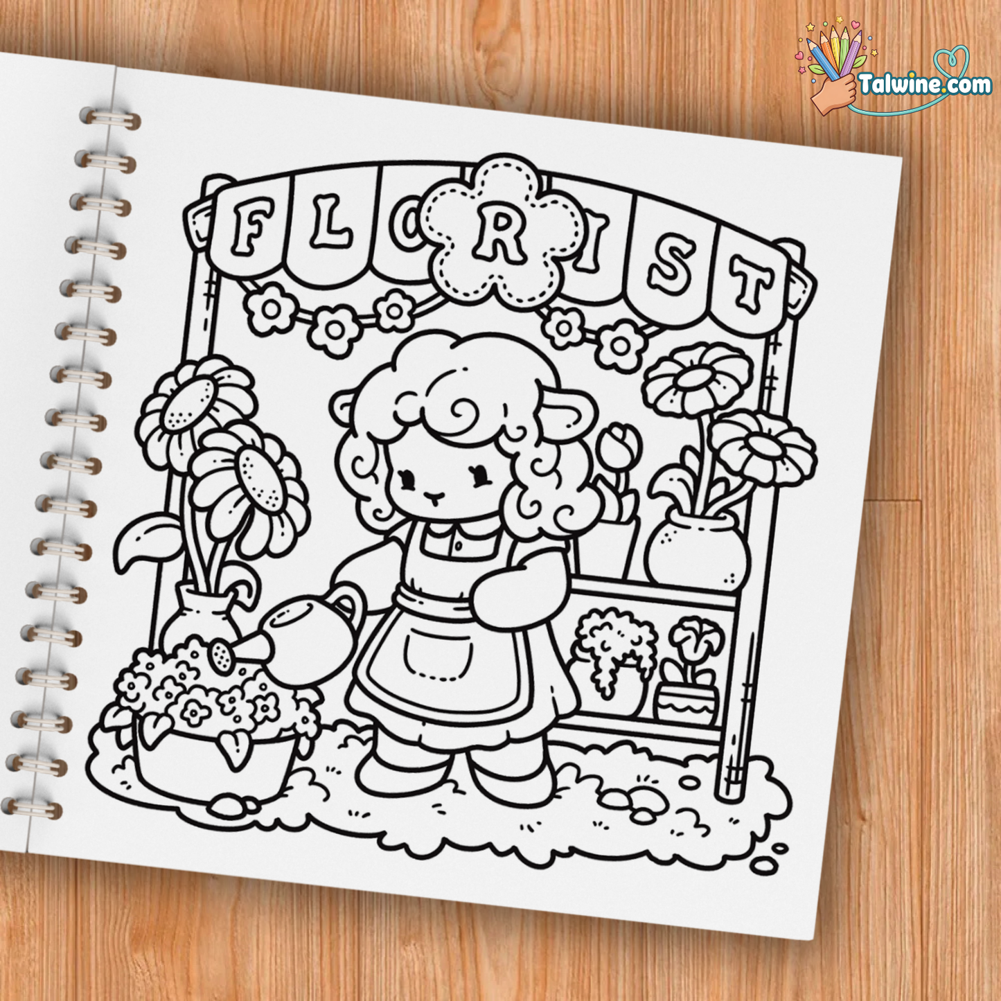 Cozy Jobs: Cute Coloring Book