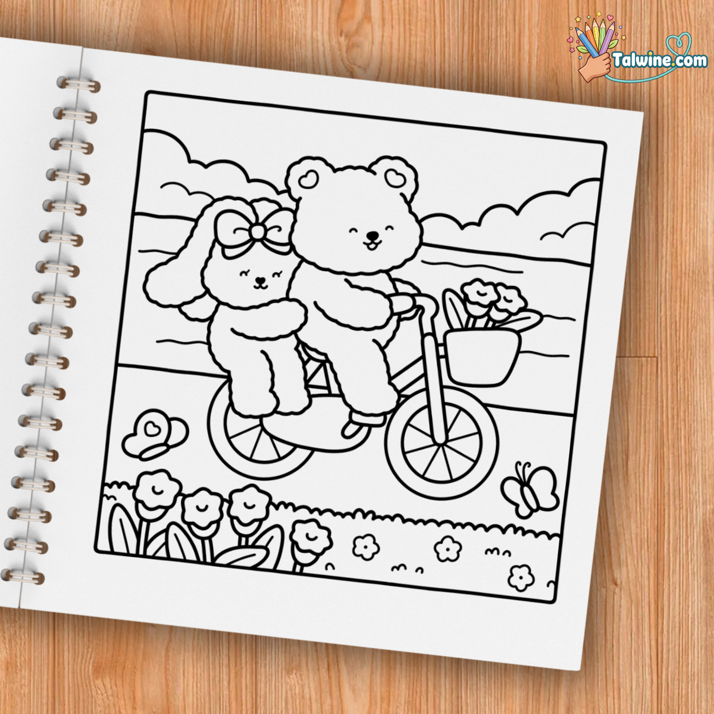 Fuzzy In Love Coloring Book