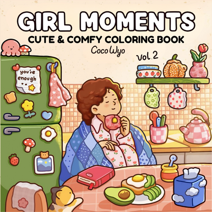 Girl Moments: Vol. 2 Coloring Book for Adults and Teens