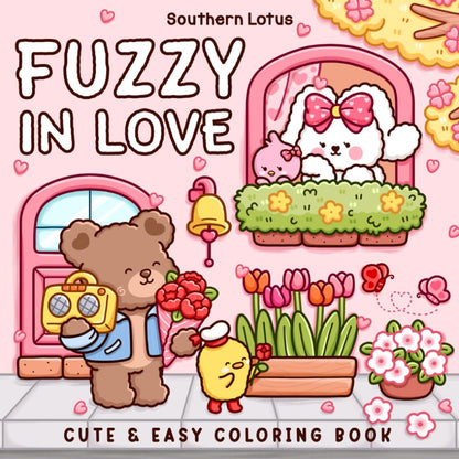 Fuzzy In Love Coloring Book