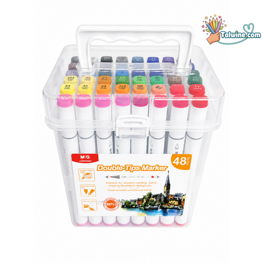 48 Dual-Tip Markers Box