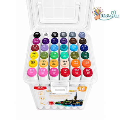 36 Dual-Tip Markers Box