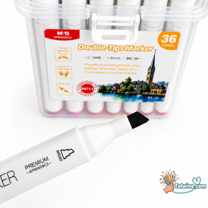 36 Dual-Tip Markers Box