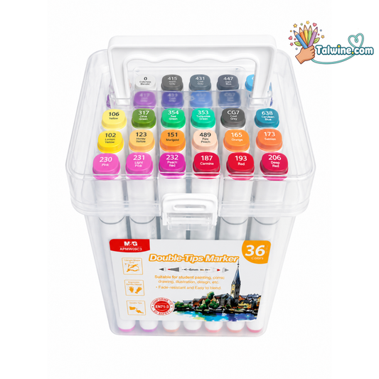 36 Dual-Tip Markers Box
