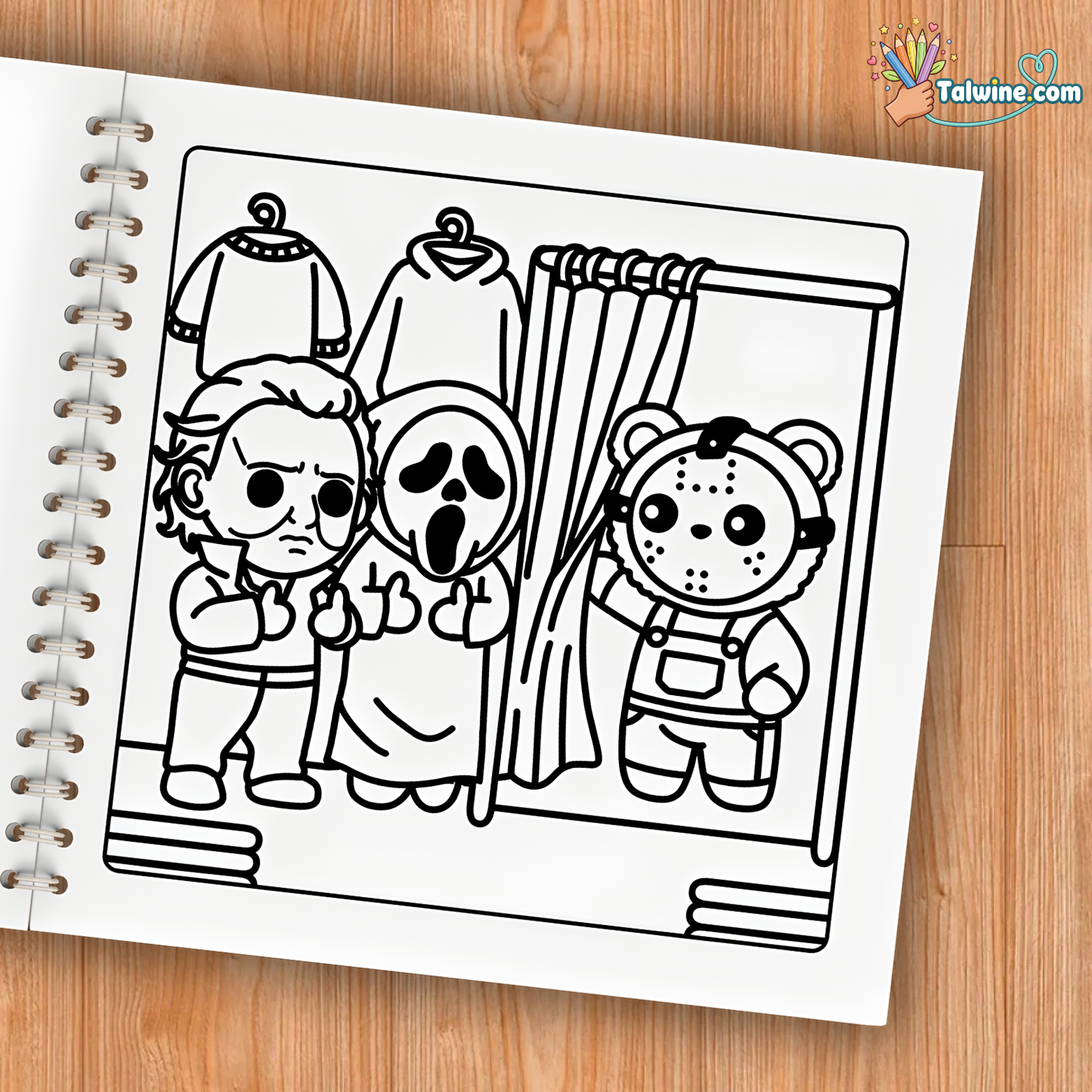 Cutest Serial Killers Coloring Book