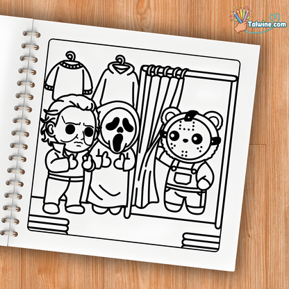 Cutest Serial Killers Coloring Book