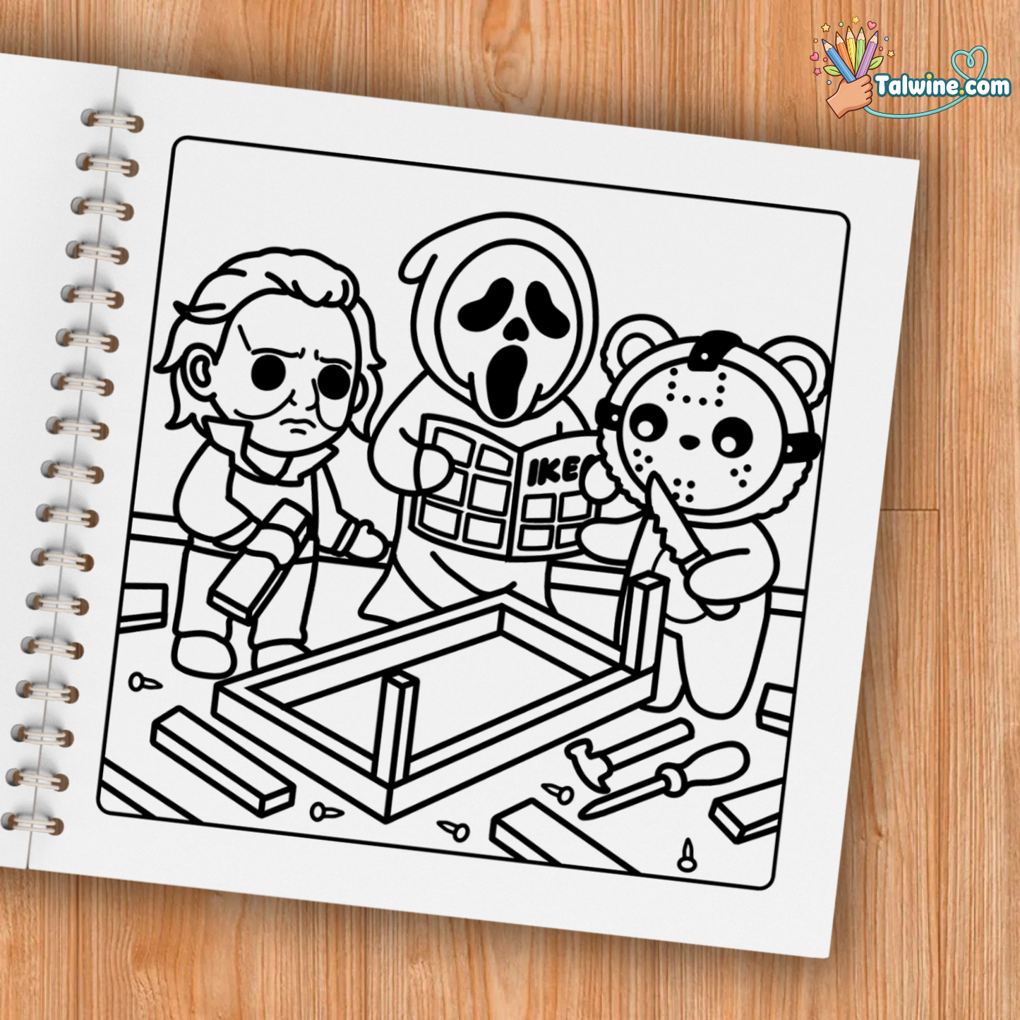 Cutest Serial Killers Coloring Book