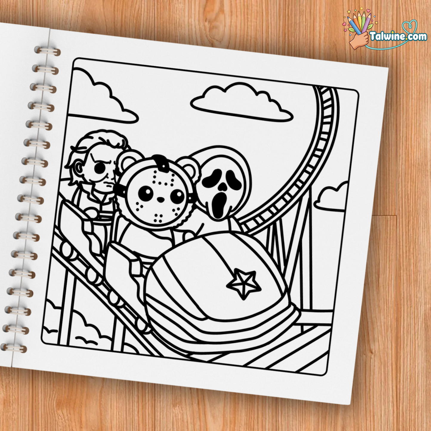 Cutest Serial Killers Coloring Book