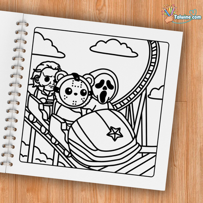 Cutest Serial Killers Coloring Book