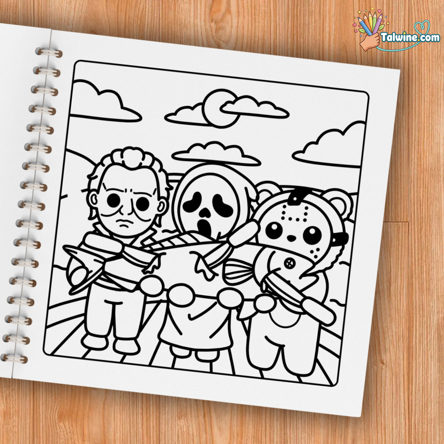 Cutest Serial Killers Coloring Book