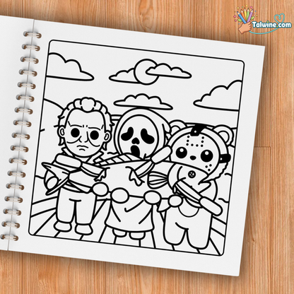 Cutest Serial Killers Coloring Book
