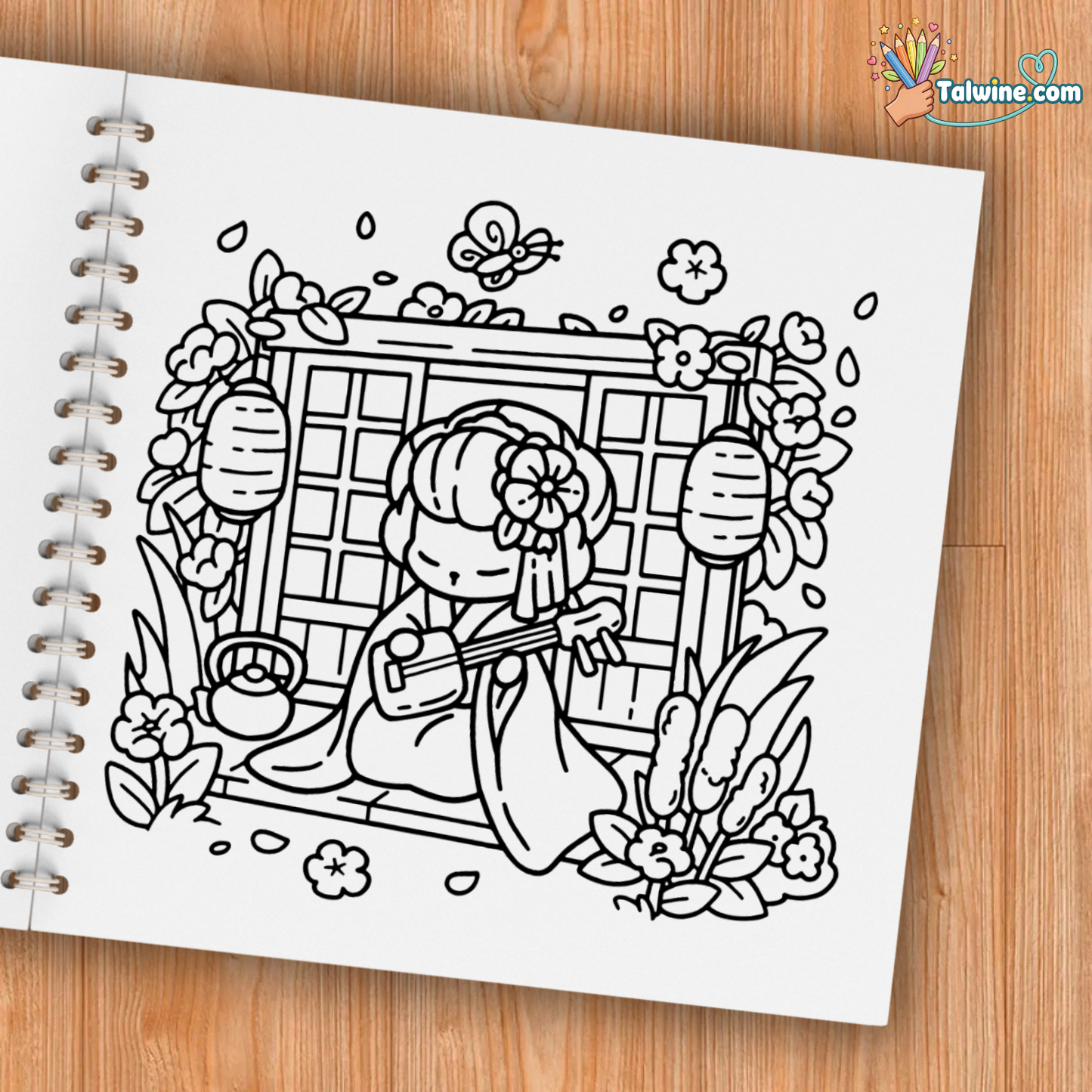 Cozy Japan Coloring Book