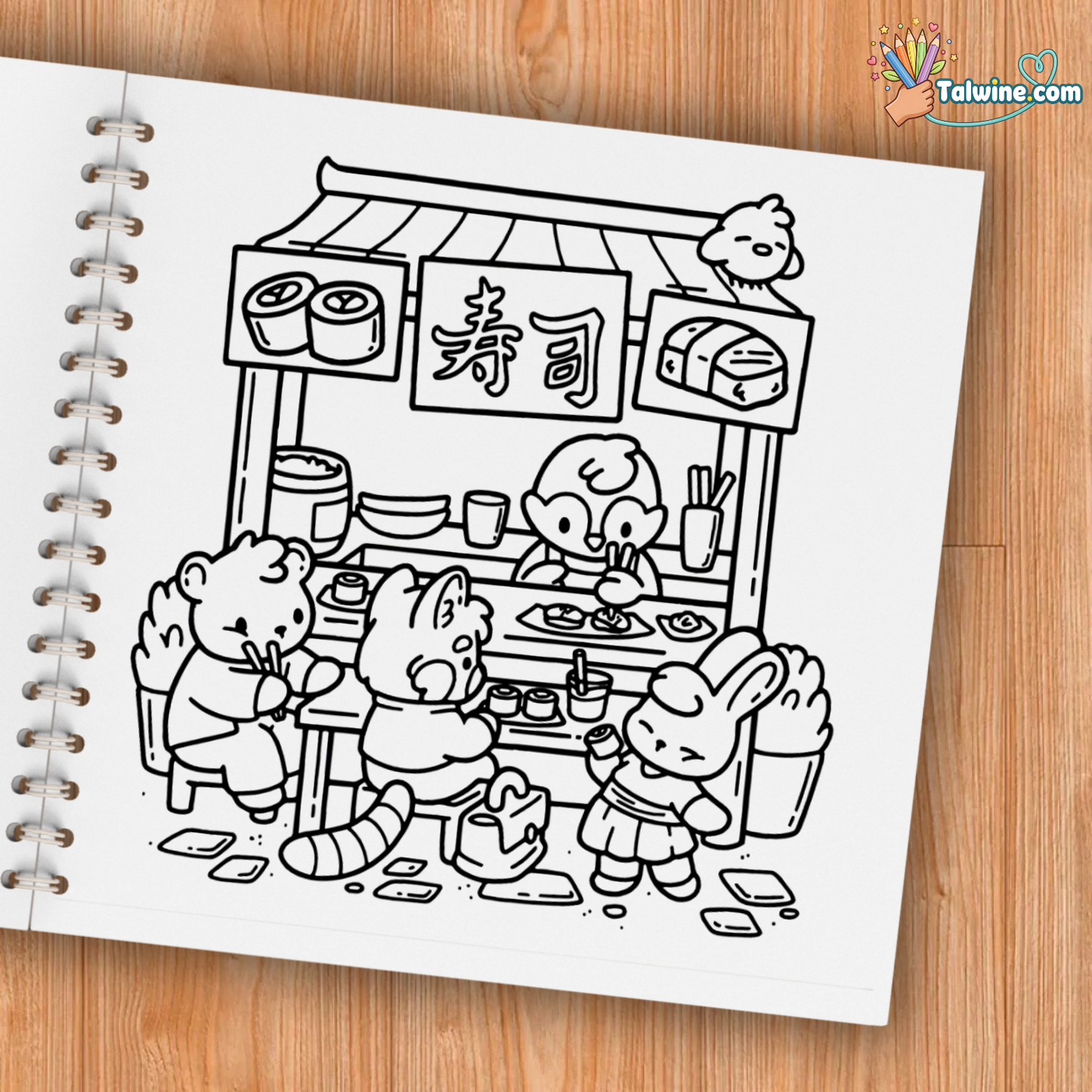 Cozy Japan Coloring Book