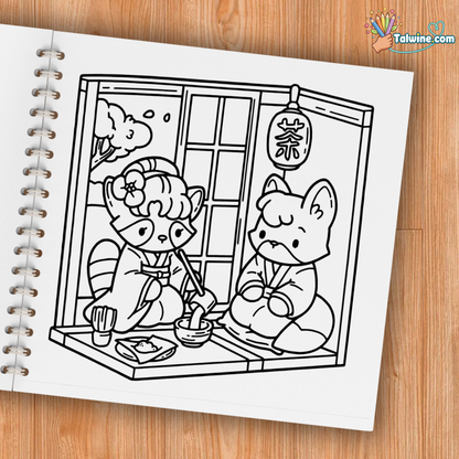 Cozy Japan Coloring Book