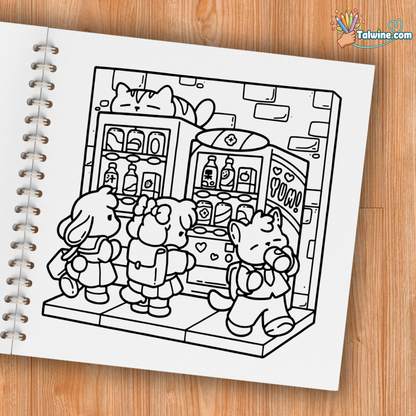 Cozy Japan Coloring Book
