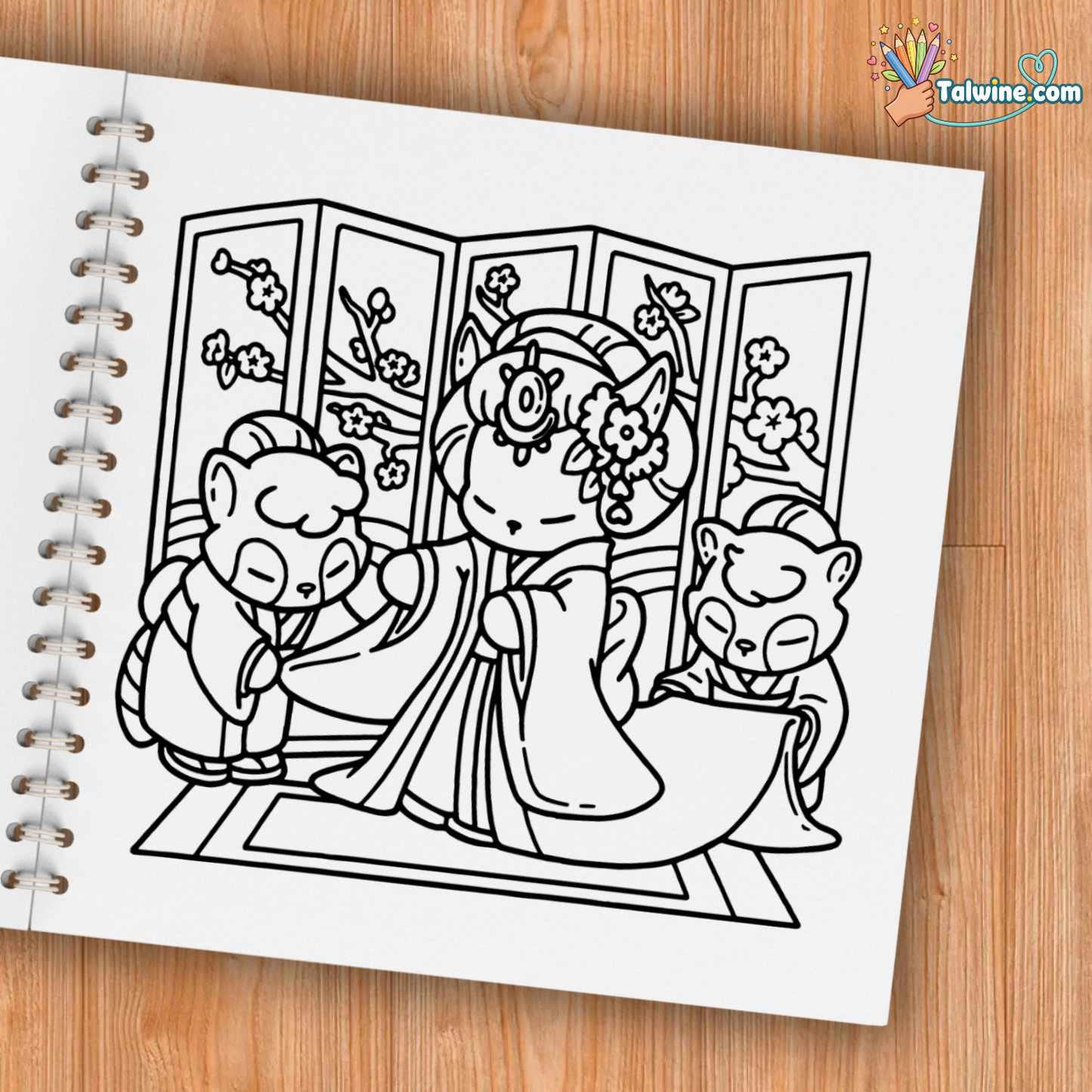 Cozy Japan Coloring Book
