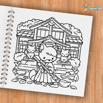 Cozy Japan Coloring Book