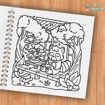 Cozy Japan Coloring Book