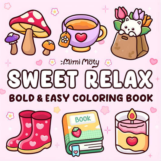 Sweet Relax Coloring Book