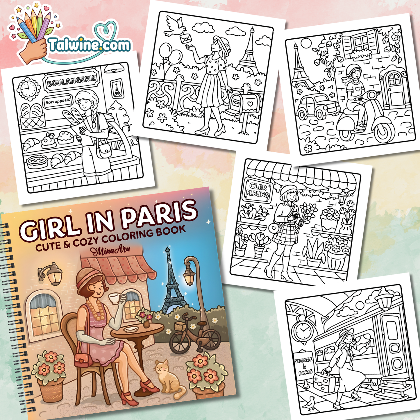 Choisis ton coloriage préféré | Talwine Bundle