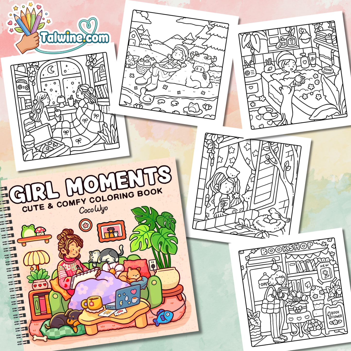 Choisis ton coloriage préféré | Talwine Bundle