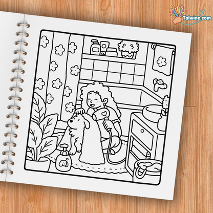 Girl Moments: Coloring Book