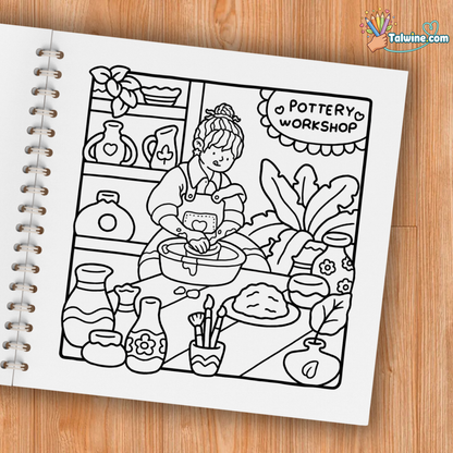 Girl Moments: Coloring Book