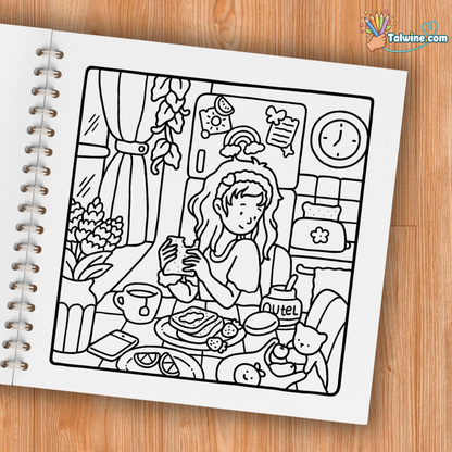 Girl Moments: Coloring Book