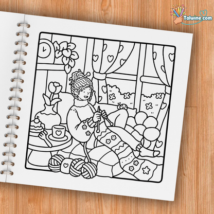 Girl Moments: Coloring Book