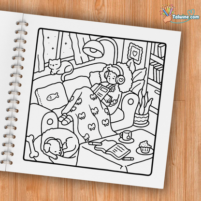 Girl Moments: Coloring Book