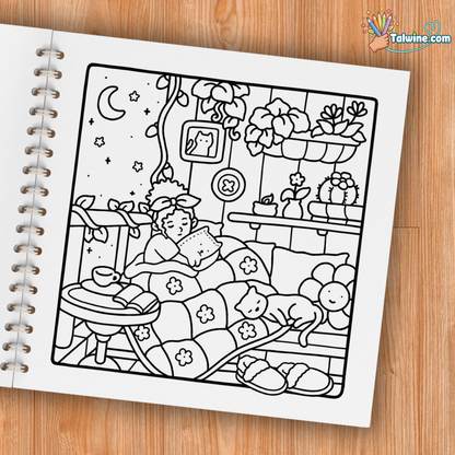 Girl Moments: Coloring Book