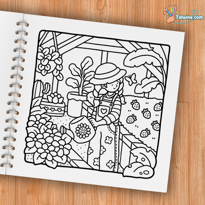 Girl Moments: Coloring Book