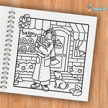 Girl Moments: Coloring Book