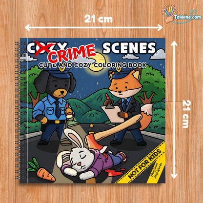 Cozy Crime Scenes Coloring Book