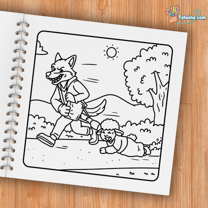 Cozy Crime Scenes Coloring Book