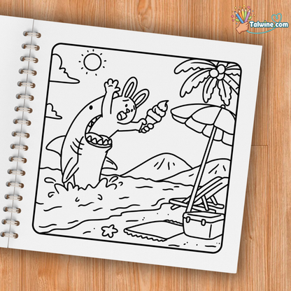 Cozy Crime Scenes Coloring Book