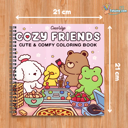 Cozy Friends Coloring Book