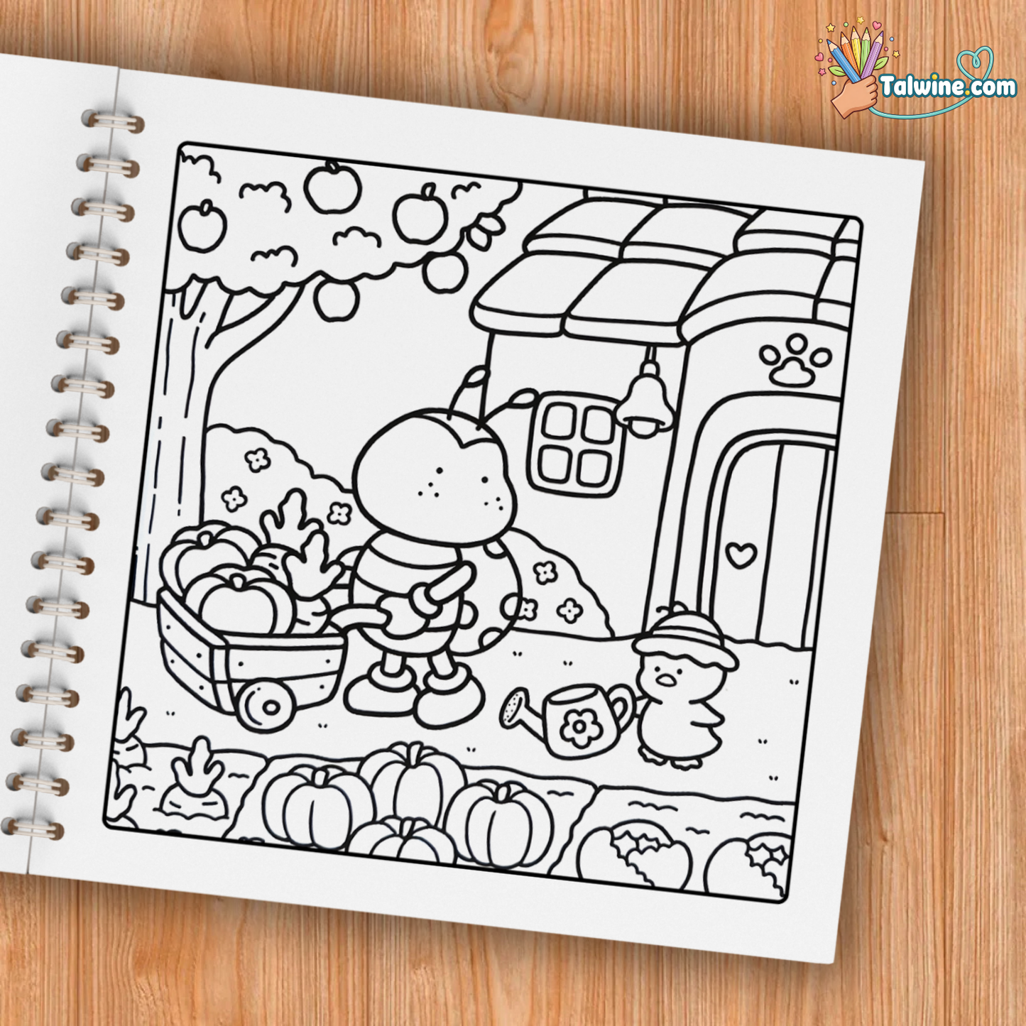 Cozy Friends Coloring Book