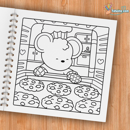 Cozy Friends Coloring Book