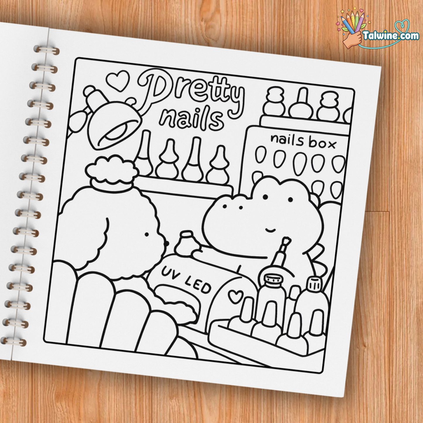 Cozy Friends Coloring Book