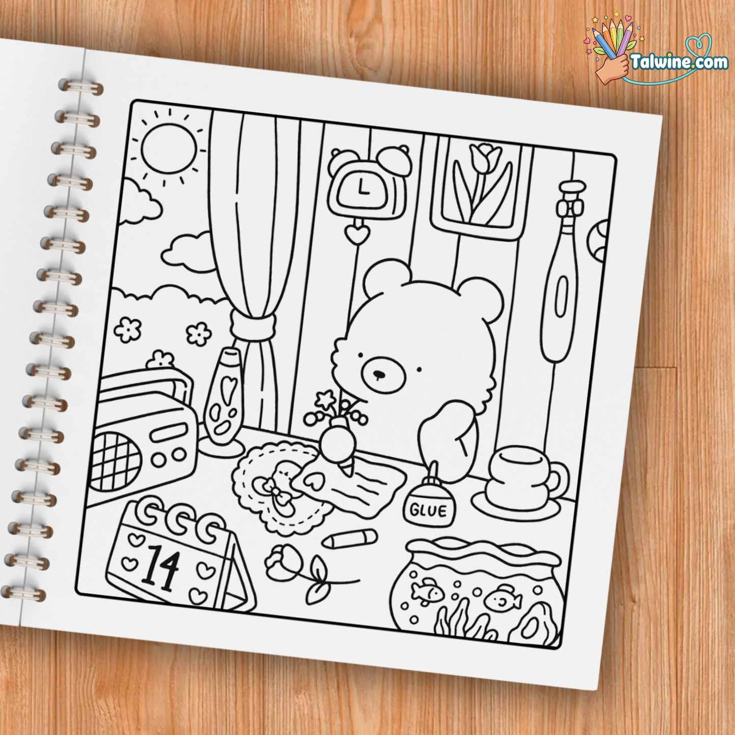 Cozy Friends Coloring Book