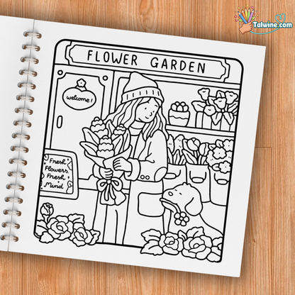 Girl Moments: Vol. 2 Coloring Book for Adults and Teens