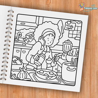 Girl Moments: Vol. 2 Coloring Book for Adults and Teens