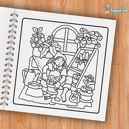 Girl Moments: Vol. 2 Coloring Book for Adults and Teens
