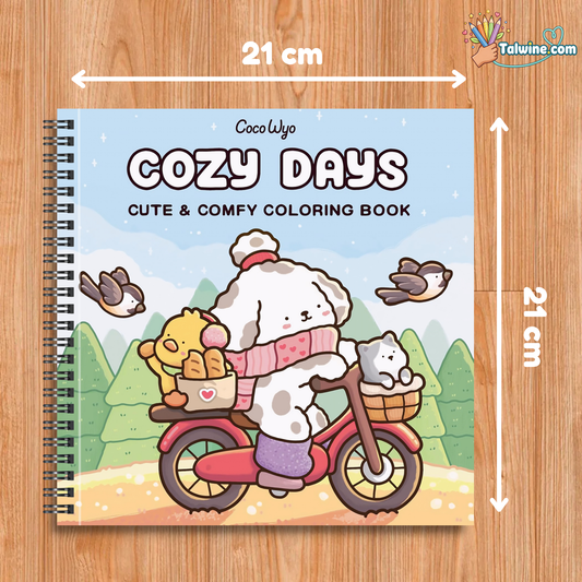 Cozy Days: Coloring Book for Adults and Kids