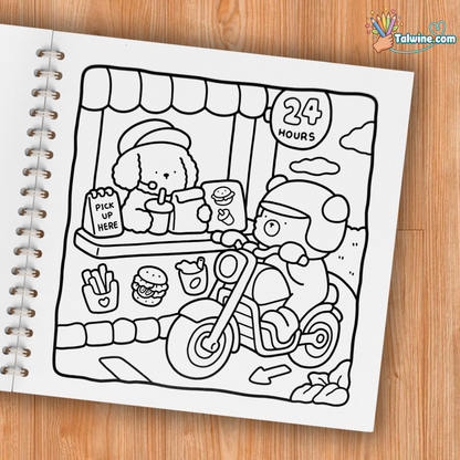 Cozy Days: Coloring Book for Adults and Kids