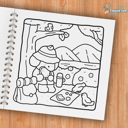 Cozy Days: Coloring Book for Adults and Kids