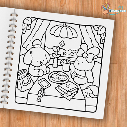 Cozy Days: Coloring Book for Adults and Kids